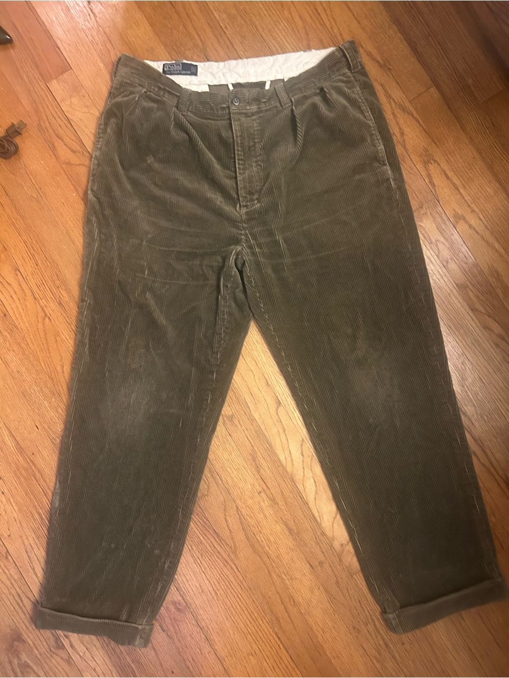 Polo by Ralph Lauren Olive Green Corduroy Pants